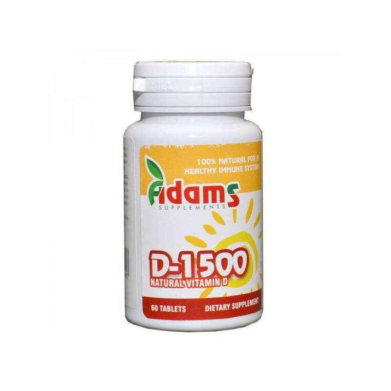 Vitamina D 1500UI 60tab, ADAMS