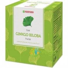 Ceai ginkgo biloba - frunze - 75g - parapharm