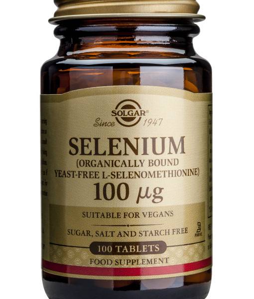 Selenium 100mg 100tb - solgar