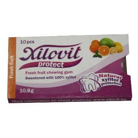 Xilovit - guma de mestecat cu xilitol - citrice 10,8g