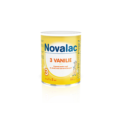 NOVALAC 3 VANILIE - formula de lapte praf 400g - Sun Wave Pharma