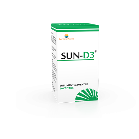 SUN D3 - vitamina D3 - 60cps - SUN WAVE PHARMA