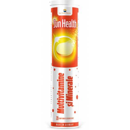 SUN HEALTH MULTIVITAMINE si MINERALE 20cp efervescente - SUN WAVE PHARMA