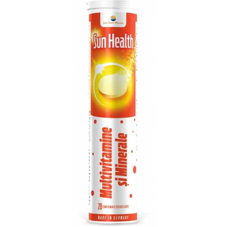 SUN HEALTH MULTIVITAMINE si MINERALE 20cp efervescente - SUN WAVE PHARMA