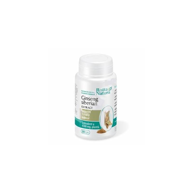 Ginseng siberian 300mg extract - 30cps – Rotta Natura