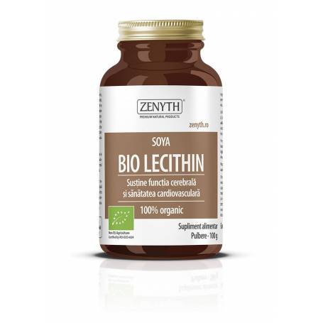 Lecitina din soia BIO - Soya Bio Lecithin pulbere - 100g - Zenyth