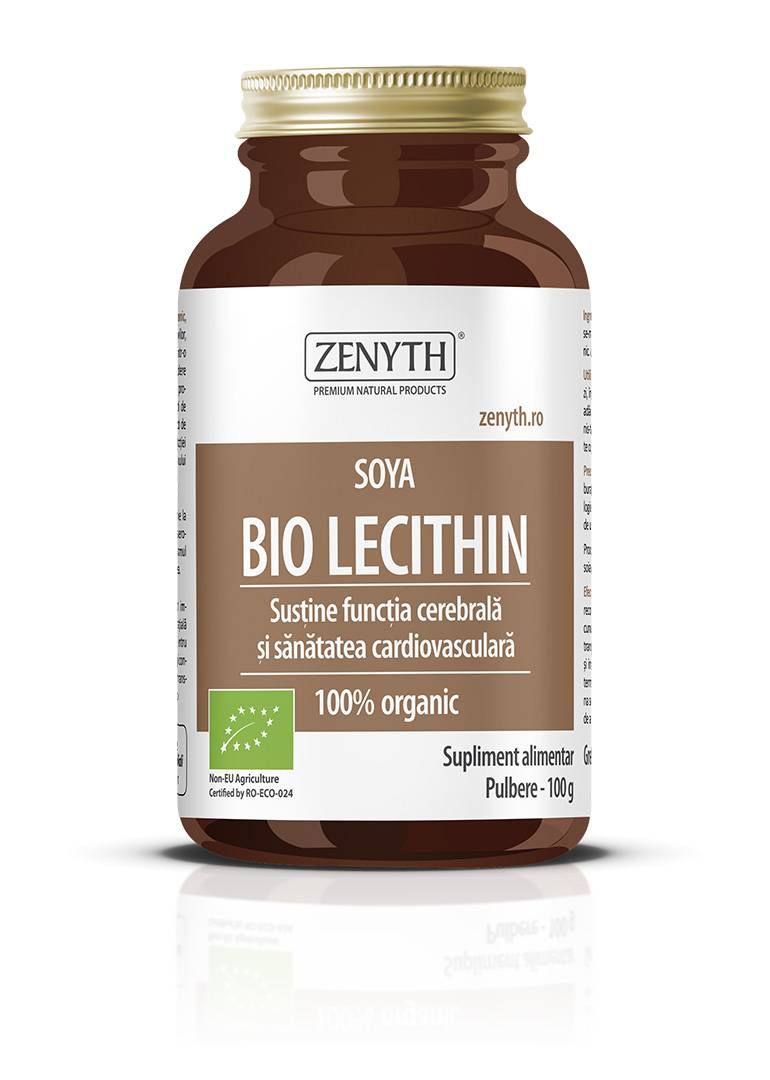 Lecitina din soia bio - soya bio lecithin pulbere - 100g - zenyth