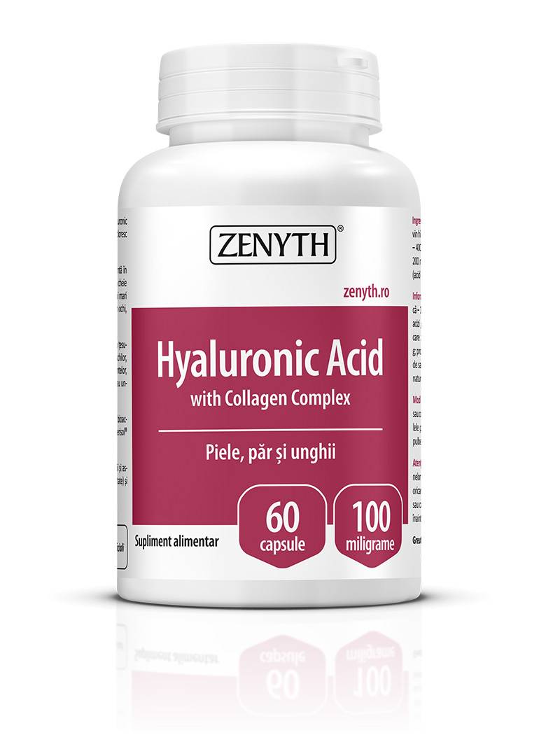 Hyaluronic acid with collagen complex 60cps zenyth pharmaceuticals