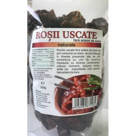 Rosii uscate fara adaos de sare - 200 g - Deco Italia