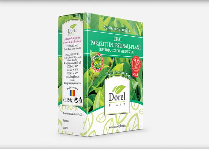 Ceai paraziti intestinali plant - 150g - dorel plant