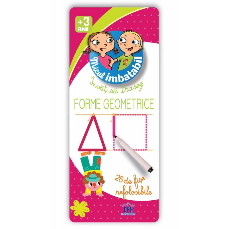 Micul Imbatabil - invat sa trasez - Forme geometrice - carte - DPH