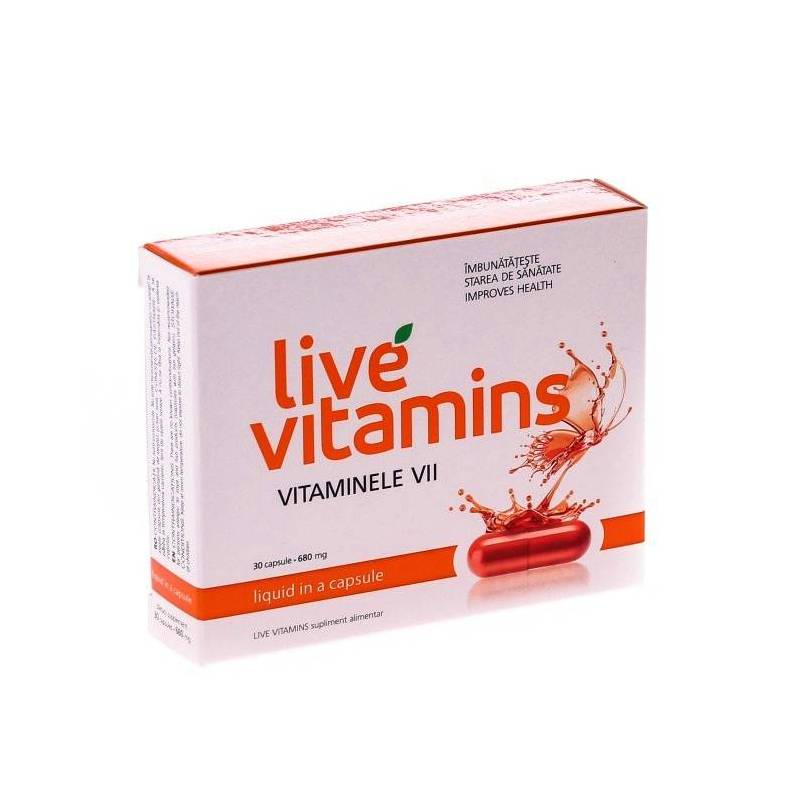 Vitamine vii - Live Vitamins - 30cps - Vitaslim