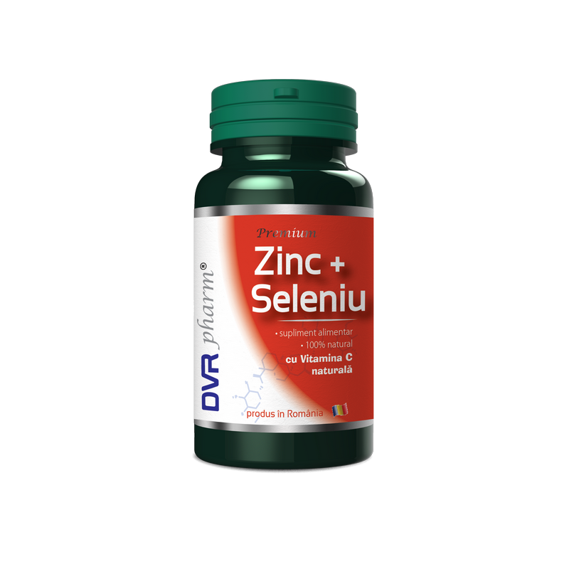 Zinc + Seleniu + Vitamina C naturala 60cps - DVR Pharm