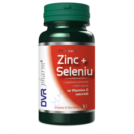 Zinc + Seleniu + Vitamina C naturala 60cps - DVR Pharm