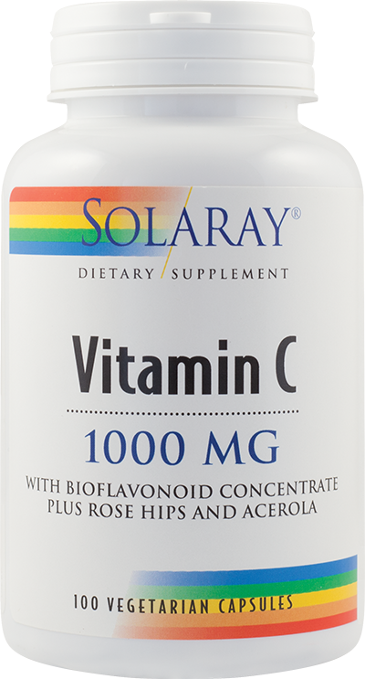 Vitamina c 1000mg - 100cps solaray - secom