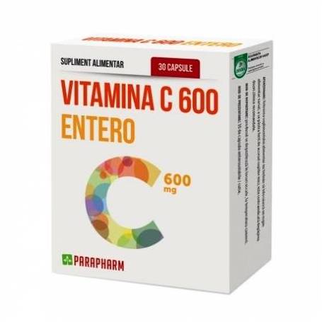 Vitamina C Entero 600mg 30cps - Parapharm