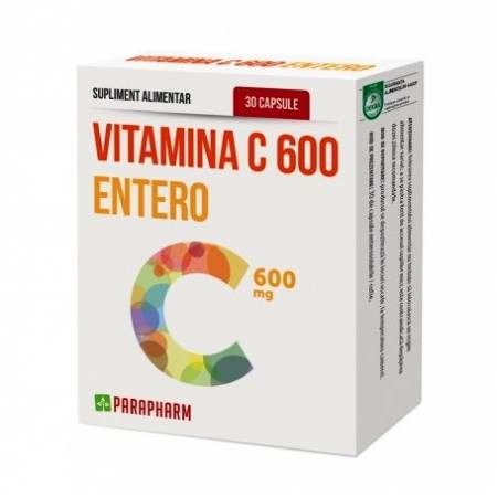 Vitamina C Entero 600mg 30cps - Parapharm
