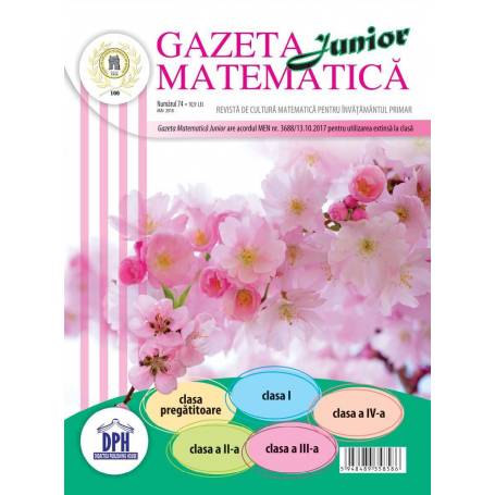 Gazeta Matematica Junior nr. 74 - carte - DPH