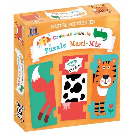 Creeaza animale - Puzzle Maxi-Mix - Nastja Holtfreter - carte - DPH