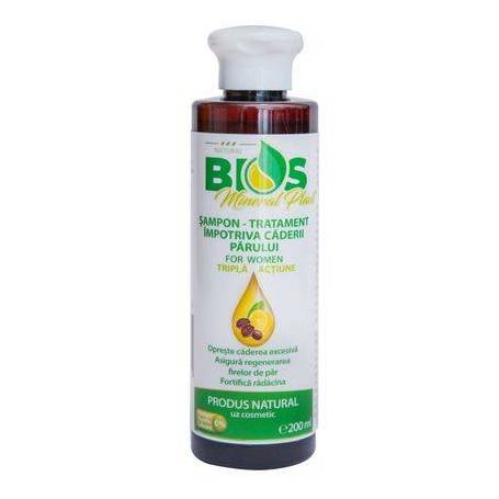 SAMPON - TRATAMENT FEMEI - impotriva caderii PARULUI – 200ml - Bios Mineral Plant