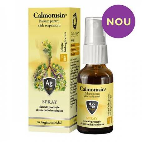 Calmotusin spray cu Argint coloidal - 20ml Dacia Plant