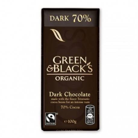 Ciocolata neagra 70% cacao, eco-bio 100g - green & black's