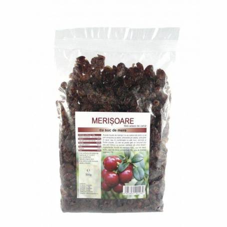 Merisoare confiate cu suc de mar 500g ECO-BIO - Deco Italia