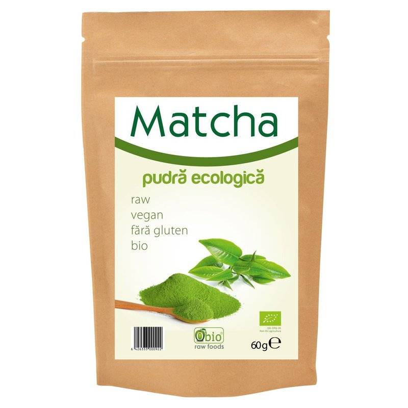 Matcha (ceai verde) pulbere eco-bio 60g - obio