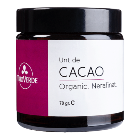 Unt de Cacao organic, nerafinat 70g, TrioVerde