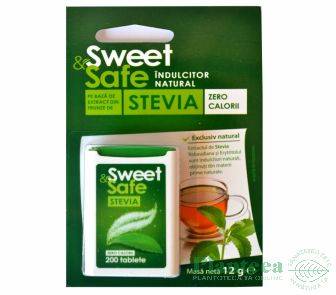 Stevie indulcitor tablete 200tb - sweet&safe