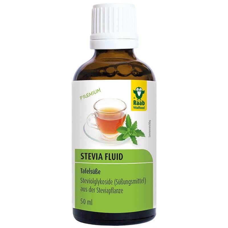 Stevia indulcitor lichid premium 50ml, raab