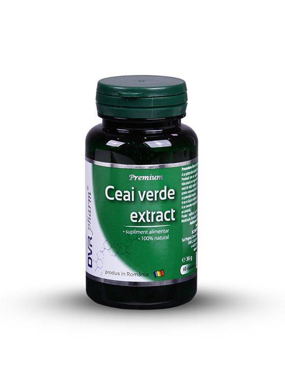 Ceai verde extract 60cps, dvr pharm