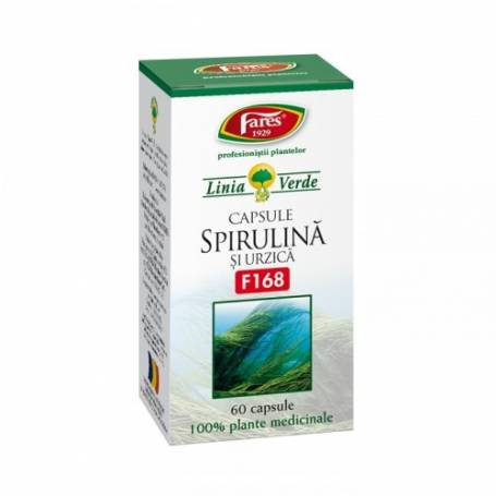 Spirulina si urzica 60cps Fares