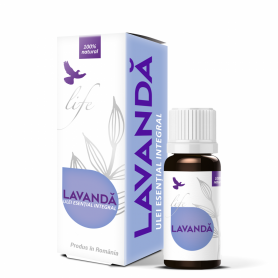 Lavanda ulei esential integral, 10ml, Life Bio