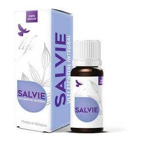 Salvie ulei esential integral, 10ml, Life Bio