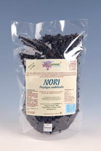 Alge nori maruntite-flakes (porphyra umbilicalis) raw eco-bio 100g algamar