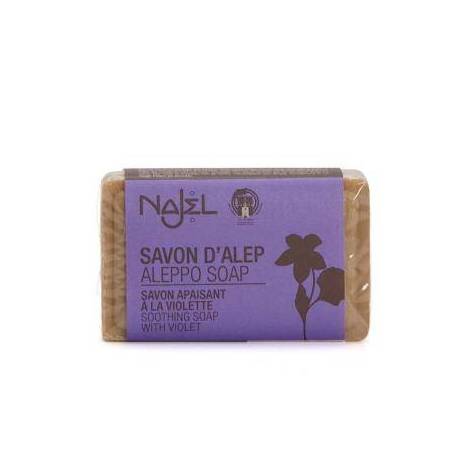 Sapun de Alep cu violete, 100g, NAJEL