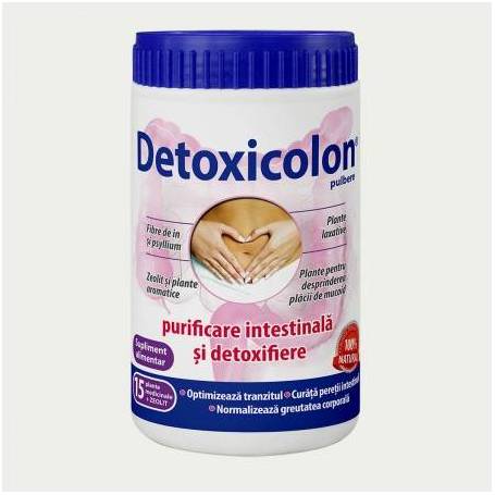 Detoxicolon 100% natural din plante medicinale pentru slabire si detoxifierea organismului 750 le