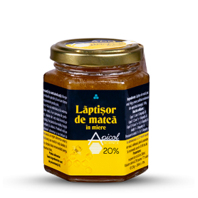 Laptisor de matca in miere 20%, 230g, Apicolscience