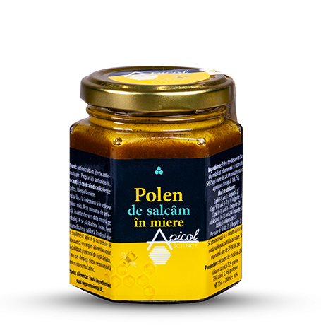 Polen de salcam in miere 230g, apicolscience