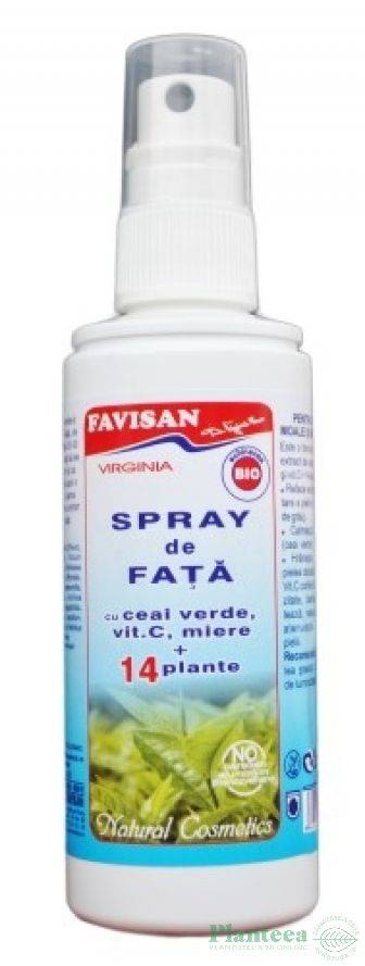 Virginia spray de fata cu ceai verde 100ml, favisan