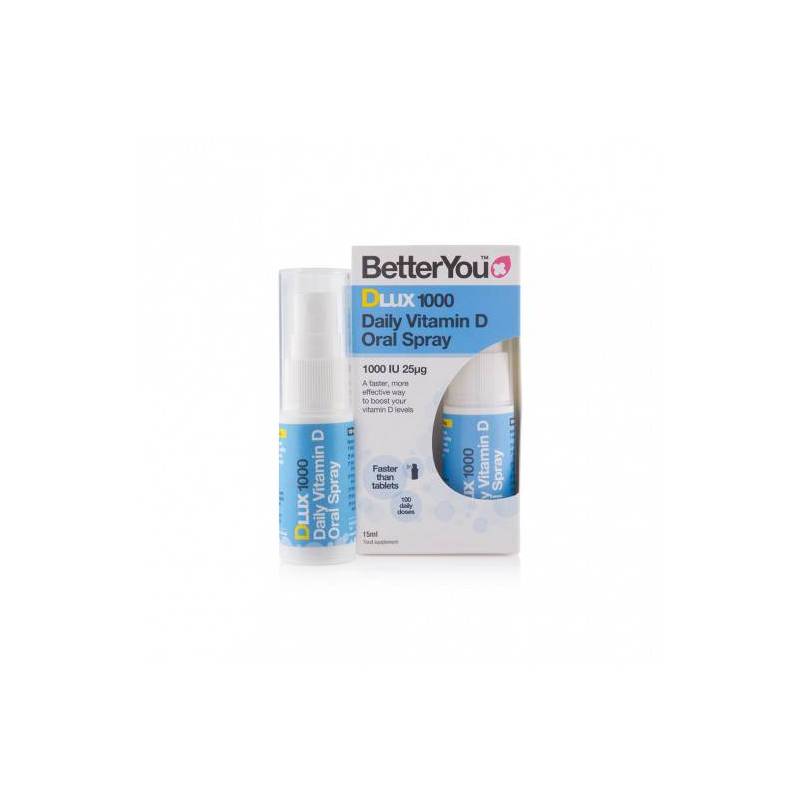 Dlux 1000 Vitamin D Oral spray 1000 UI, 75mcg 15 ml, BETTERYOU