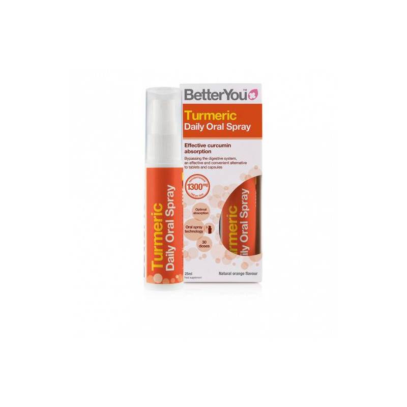 Turmeric Oral Spray 1300mg 25ml, BETTERYOU