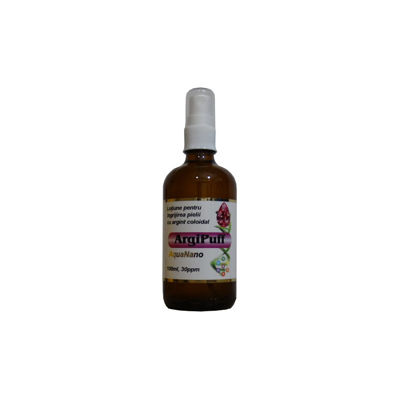 LOTIUNE FATA SPRAY ARGIPUFF CU ARGINT COLOIDAL 30ppm 100ml, AQANANO