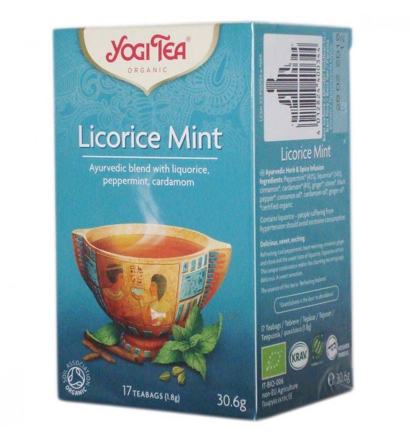 Ceai lemn dulce si menta 17pl eco-bio - yogi tea