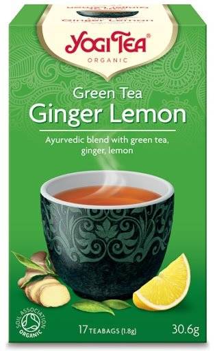 Ceai verde cu ghimbir si lamaie 17pl eco-bio - yogi tea