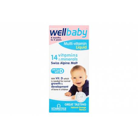 WELLBABY MULTIVITAMIN LICHID Sirop 150ml, VITABIOTICS LTD