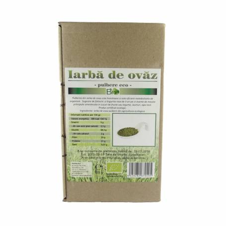 Iarba de ovaz pulbere ecologica-bio 125g, Deco Italia