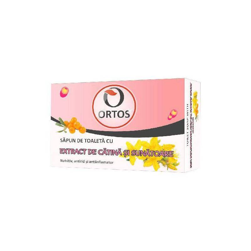 Sapun cu Extract Catina si Sunatoare 100g, Ortos