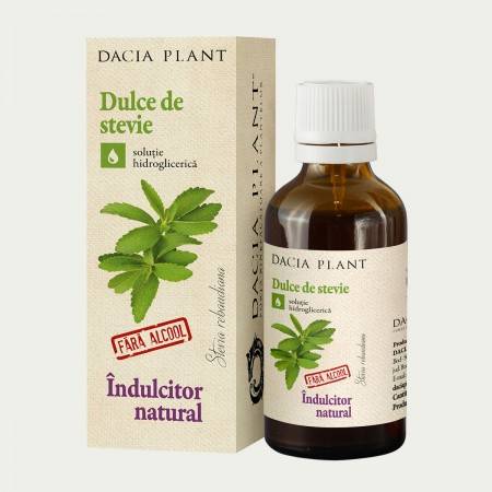Dulce de stevia - indulcitor natural 50ml - dacia plant